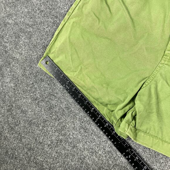 GV Chinos Shorts Women's Size 14 Green Casual High Rise Cotton Vintage Y2K - Picture 3 of 8